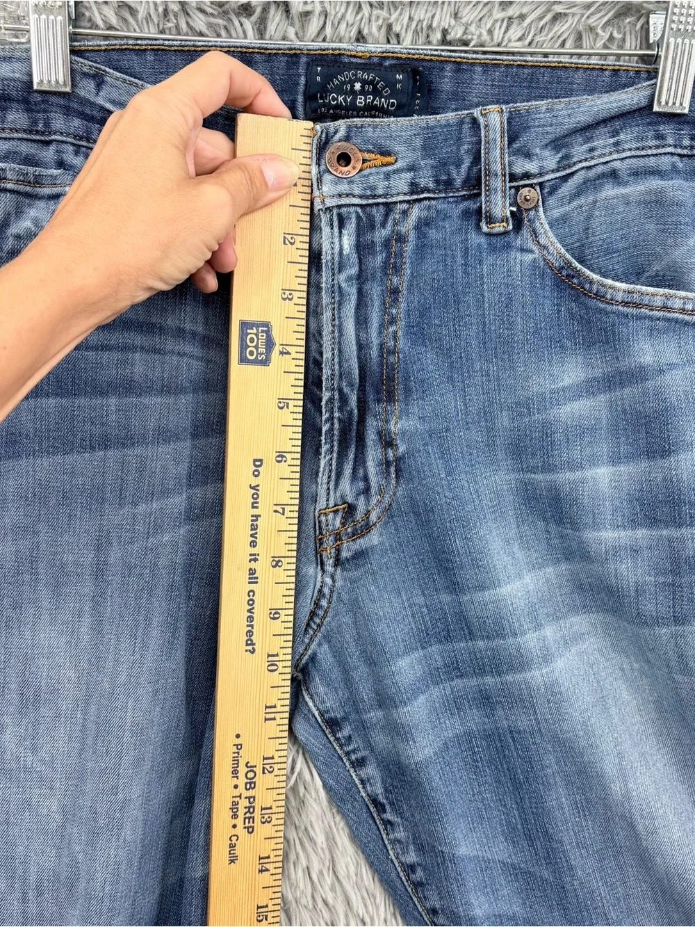 Lucky Jeans Mens 34 361 Vintage Blue Straight Leg Mid Rise Medium Wash Relaxed